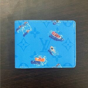 Louis Vuitton Blue Men's Swimming Wallet